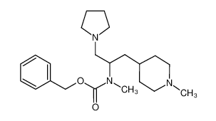 甲基[1-(1-甲基-4-哌啶基)-3-(1-吡咯烷基)-2-丙基]氨基甲酸苄酯