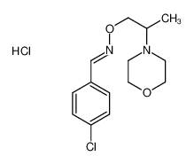 (E)-1-(4-chlorophenyl)-N-(2-morpholin-4-ium-4-ylpropoxy)methanimine,chloride 66842-90-8