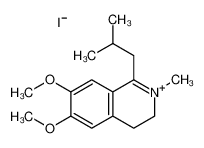 82083-90-7 6,7-dimethoxy-2-methyl-1-(2-methylpropyl)-3,4-dihydroisoquinolin-2-ium,iodide