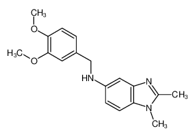 N-[(3,4-dimethoxyphenyl)methyl]-1,2-dimethylbenzimidazol-5-amine 337925-60-7