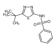 N-(5-tert-butyl-1,3,4-thiadiazol-2-yl)benzenesulfonamide 1492-02-0