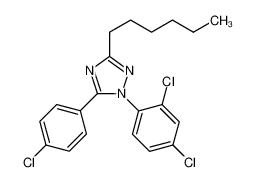 5-(4-chlorophenyl)-1-(2,4-dichlorophenyl)-3-hexyl-1,2,4-triazole 611207-11-5