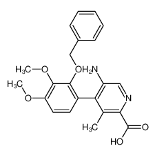 5-amino-4-(3,4-dimethoxy-2-phenylmethoxyphenyl)-3-methylpyridine-2-carboxylic acid 61948-42-3