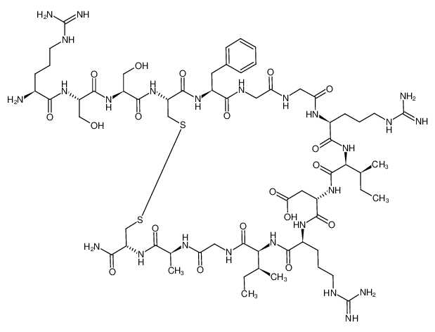 111863-73-1 structure, C64H107N25O19S2