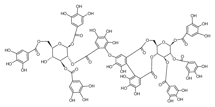 127243-65-6 structure, C75H56O48