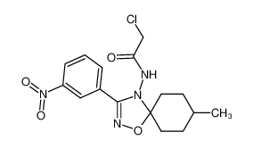 137557-38-1 2-chloro-N-(8-methyl-3-(3-nitrophenyl)-1-oxa-2,4-diazaspiro[4.5]dec-2-en-4-yl)acetamide