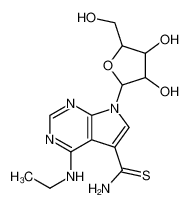 7-[3,4-dihydroxy-5-(hydroxymethyl)oxolan-2-yl]-4-(ethylamino)pyrrolo[2,3-d]pyrimidine-5-carbothioamide