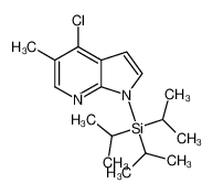 (4-chloro-5-methylpyrrolo[2,3-b]pyridin-1-yl)-tri(propan-2-yl)silane 942920-17-4