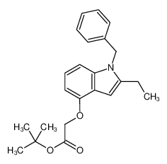 tert-butyl 2-(1-benzyl-2-ethylindol-4-yl)oxyacetate 220862-18-0