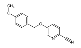 5-((4-Methoxybenzyl)oxy)picolinonitrile 917910-75-9