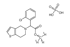 sulfuric acid,trideuteriomethyl 2-(2-chlorophenyl)-2-(6,7-dihydro-4H-thieno[3,2-c]pyridin-5-yl)acetate 1246814-55-0