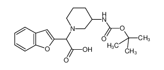 BENZOFURAN-2-YL-(3-BOC-AMINO-PIPERIDIN-1-YL)-ACETIC ACID 885276-58-4