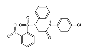 N-(4-chlorophenyl)-2-(N-(2-nitrophenyl)sulfonylanilino)acetamide