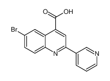 6-BROMO-2-PYRIDIN-3-YL-QUINOLINE-4-CARBOXYLIC ACID 5109-99-9