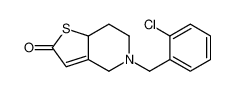 5-(2-Chlorobenzyl)-5,6,7,7a-tetrahydrothieno[3,2-c]pyridin-2(4H)- one 83427-55-8