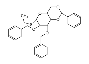 218937-71-4 乙基2,3-二-O-苄基-4,6-O-亚苄基-1-脱氧-1-硫代-alpha-D-吡喃甘露糖苷