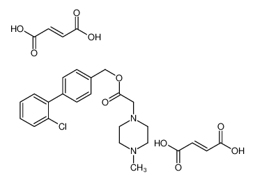 but-2-enedioic acid,[4-(2-chlorophenyl)phenyl]methyl 2-(4-methylpiperazin-1-yl)acetate 109523-90-2