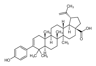 1350914-87-2 (1R,3aS,5aR,5bR,7aR,11aS,11bR,13aR,13bR)-9-(4-hydroxyphenyl)-5a,5b,8,8,11a-pentamethyl-1-(prop-1-en-2-yl)-2,3,3a,4,5,5a,5b,6,7,7a,8,11,11a,11b,12,13,13a,13b-octadecahydro-1H-cyclopenta[a]chrysene-3a-carboxylic acid