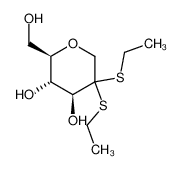 75414-37-8 (2R,3S,4S)-5,5-bis(ethylthio)-2-(hydroxymethyl)tetrahydro-2H-pyran-3,4-diol