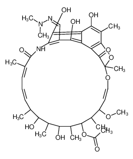 3-<(dimethylhydrazono)-methyl>rifamycin SV 13292-34-7