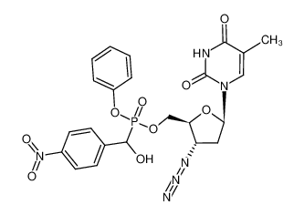 879688-34-3 spectrum, 3'-azido-3'-deoxythymidin-5'-yl phenyl hydroxy(4-nitrophenyl)methanephosphonate