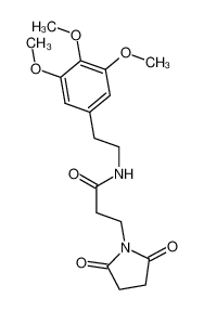 3-(2,5-dioxopyrrolidin-1-yl)-N-[2-(3,4,5-trimethoxyphenyl)ethyl]propanamide 14527-73-2