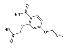 2-(2-carbamoyl-5-ethoxyphenyl)sulfanylacetic acid 84029-50-5