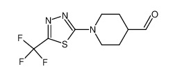 1-[5-(trifluoromethyl)-1,3,4-thiadiazol-2-yl]piperidine-4-carbaldehyde 95%