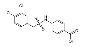 4-[(3,4-dichlorophenyl)methylsulfonylamino]benzoic acid 6966-43-4