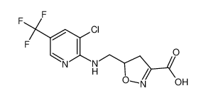 5-({[3-Chloro-5-(trifluoromethyl)-2-pyridinyl]amin o}methyl)-4,5-dihydro-3-isoxazolecarboxylic acid