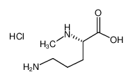 (2S)-5-amino-2-(methylamino)pentanoic acid 98%