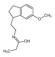 rac-N-[2-(2,3-Dihydro-6-methoxy-1H-inden-1-yl)ethyl]propanamide 178677-89-9