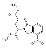 827026-43-7 2-(4-nitro-1-oxo-1,3-dihydro-isoindol-2-yl)-pentandioic acid dimethyl ester