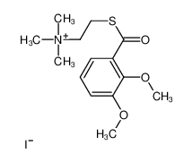 110386-96-4 2-(2,3-dimethoxybenzoyl)sulfanylethyl-trimethylazanium,iodide