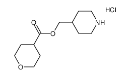 4-Piperidinylmethyl tetrahydro-2H-pyran-4-carboxylate hydrochloride 1219980-05-8