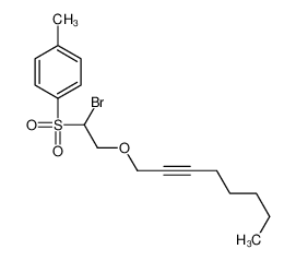 89478-92-2 1-(1-bromo-2-oct-2-ynoxyethyl)sulfonyl-4-methylbenzene