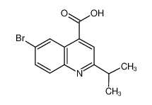 6-溴-2-异丙基喹啉-4-羧酸