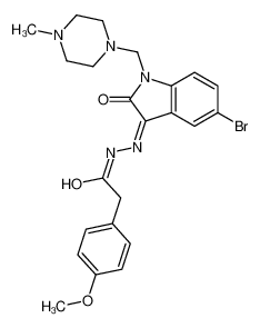 6054-68-8 structure, C23H26BrN5O3