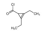 2,3-diethylcycloprop-2-ene-1-carbonyl chloride 82555-54-2