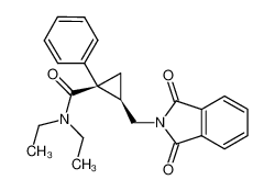 (1S,2R)-2-((1,3-dioxoisoindolin-2-yl)methyl)-N,N-diethyl-1-phenylcyclopropanecarboxamide-cyclopropanecarboxamide 1237261-65-2