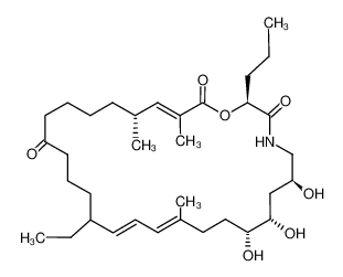 119639-90-6 structure, C34H57NO7