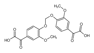 2-[3-methoxy-4-[(2-methoxy-4-oxalophenoxy)methoxy]phenyl]-2-oxoacetic acid