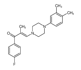 76691-18-4 (E)-3-(4-(3,4-dimethylphenyl)piperazin-1-yl)-1-(4-fluorophenyl)-2-methylprop-2-en-1-one