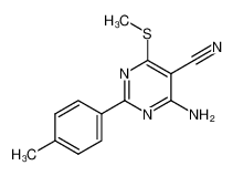 4-amino-2-(4-methylphenyl)-6-methylsulfanylpyrimidine-5-carbonitrile 287922-40-1