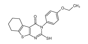 3-(4-乙氧基苯基)-2-疏基-5,6,7,8-四氢-3h-苯并[4,5]噻吩并[2,3-d]嘧啶-4-酮