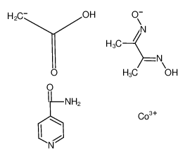 81956-63-0 structure, C12H16CoN4O5+