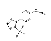 261173-12-0 structure, C9H6F3IN4O