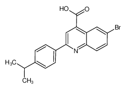 6-bromo-2-(4-propan-2-ylphenyl)quinoline-4-carboxylic acid 438531-43-2