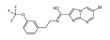 6-bromo-N-[2-[3-(trifluoromethoxy)phenyl]ethyl]imidazo[1,2-a]pyrimidine-2-carboxamide 1202780-75-3