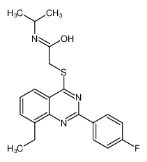 606134-58-1 structure, C21H22FN3OS